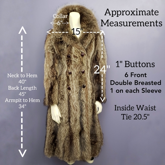 Givenchy Coat Fur Long Length Double Breasted - Picture 7 of 8